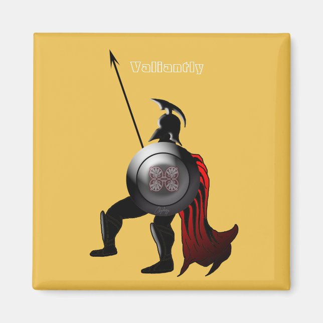 Ancient Spartan Warrior Magnet (Framsidan)