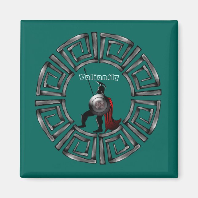 Ancient Spartan Warrior Magnet (Framsidan)