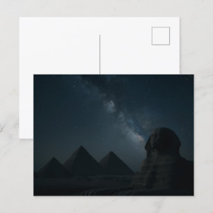 Ancient Sphinx Mystique Postcard Art Vykort