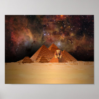 Ancient Sphynx i rymden Poster