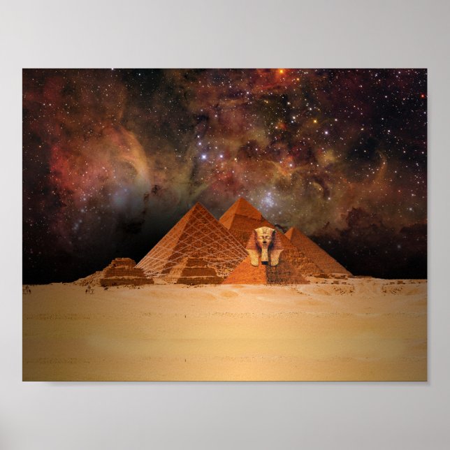 Ancient Sphynx i rymden Poster (Framsidan)
