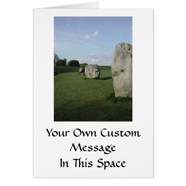 Ancient Stone Circle. Avebury, Wiltshire, England Hälsningskort (Framsidan)