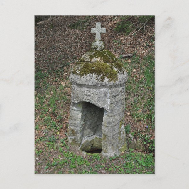 Ancient stone-fontaine vykort (Framsida)