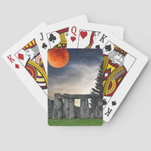 Ancient Stonehenge & Mystical Red Full Moon Kortlek