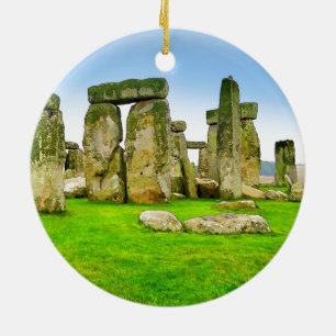Ancient Stonehenge Stones in Summer Art Julgransprydnad Keramik