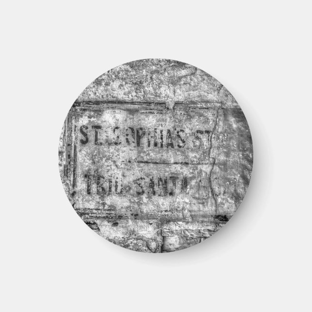 Ancient Street Sign Malta Magnet (Framsidan)