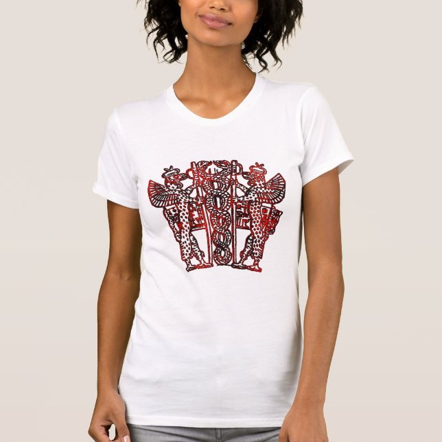 Ancient Sumerian Caduceus Tee Shirt (Framsida)