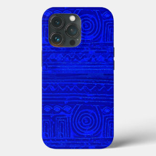 Ancient Sumerian Mesopotamian Mönster Blue
