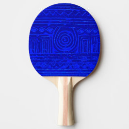 Ancient Sumerian Mesopotamian Mönster Blue Pingisracket