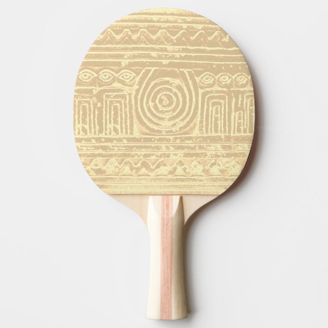 Ancient Sumerian Mesopotamian Mönster Cream Pingisracket (Framsidan)