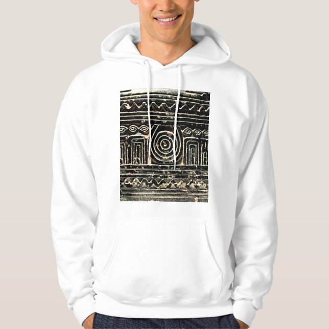Ancient Sumerian Mesopotamian Mönster Hoodie (Framsida)