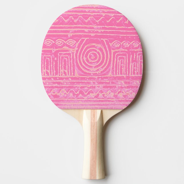 Ancient Sumerian Mesopotamian Mönster Rosa Pingisracket (Framsidan)