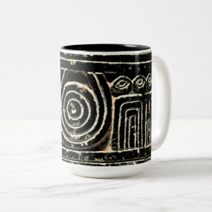 Ancient Sumerian Mesopotamian Mönster Två-Tonad Mugg