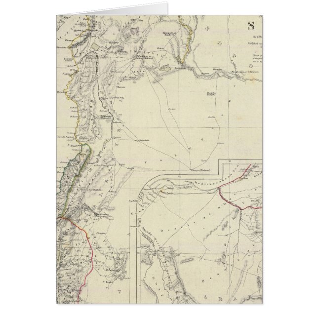 Ancient Syrien till Sinai Hälsningskort (Framsidan)