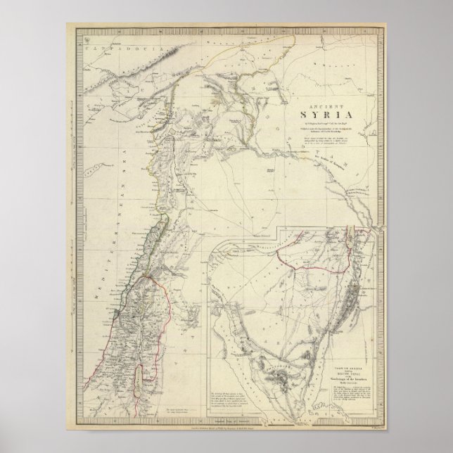 Ancient Syrien till Sinai Poster (Framsidan)