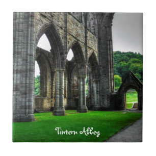Ancient TAT Abbey, Cistercian Monastery, Wales Kakelplatta