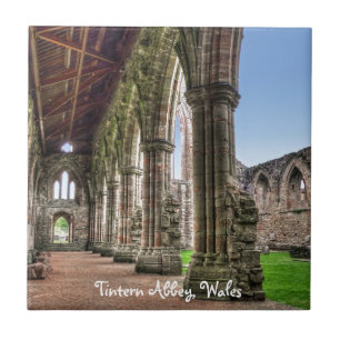 Ancient TAT Abbey, Cistercian Monastery, Wales Kakelplatta