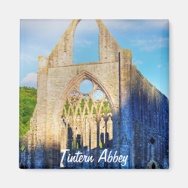 Ancient TAT Abbey, Cistercian Monastery, Wales Magnet (Framsidan)