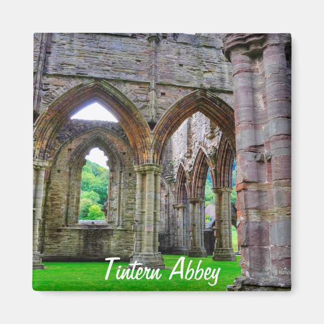 Ancient TAT Abbey, Cistercian Monastery, Wales Magnet (Framsidan)