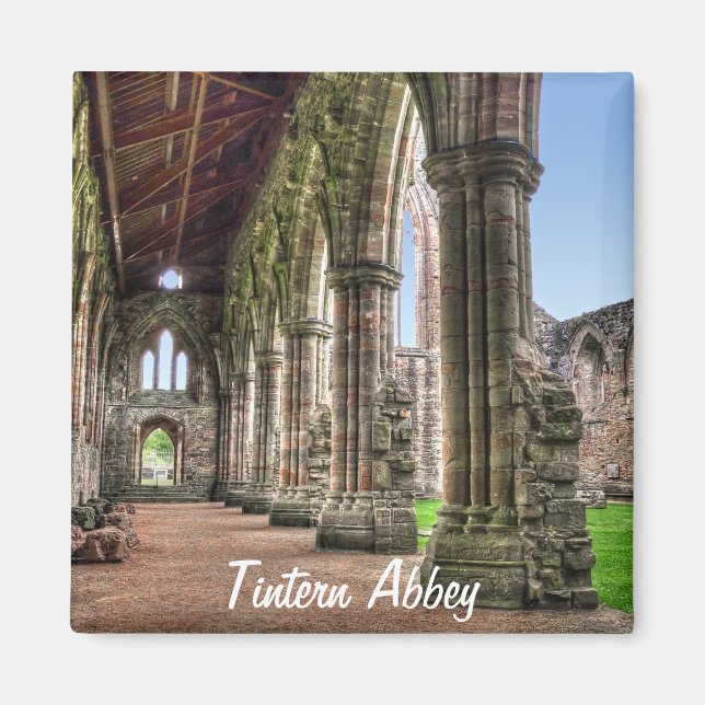 Ancient TAT Abbey, Cistercian Monastery, Wales Magnet (Framsidan)