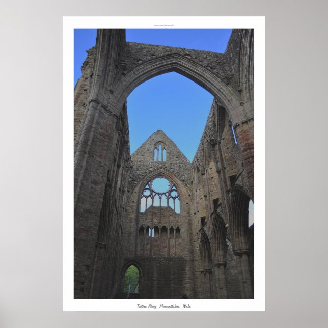 Ancient TAT Abbey I Cistercian Monastery Wales Poster (Framsidan)