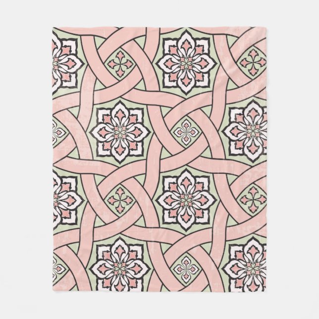 Ancient tile ornamental background,seamless patter fleecefilt (Framsidan)