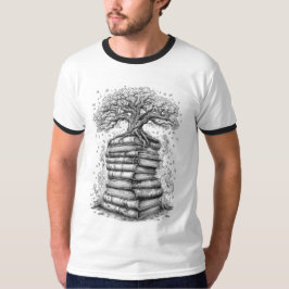 Ancient Tree of Knowledge Ink Graphic T-Shirt