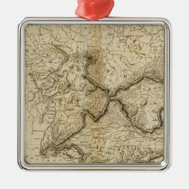 Ancient Tysklandare Julgransprydnad Metall (Framsidan)