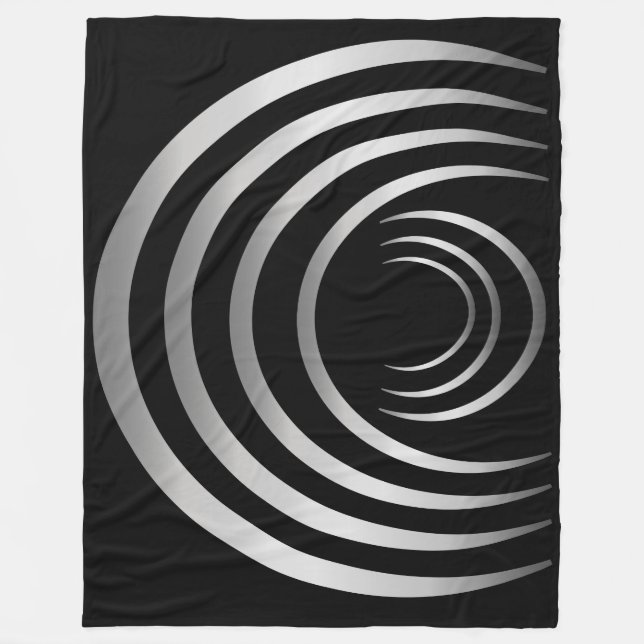 Ancient Utomjordingar Silver Skörd Circle Fleecefilt (Framsidan)