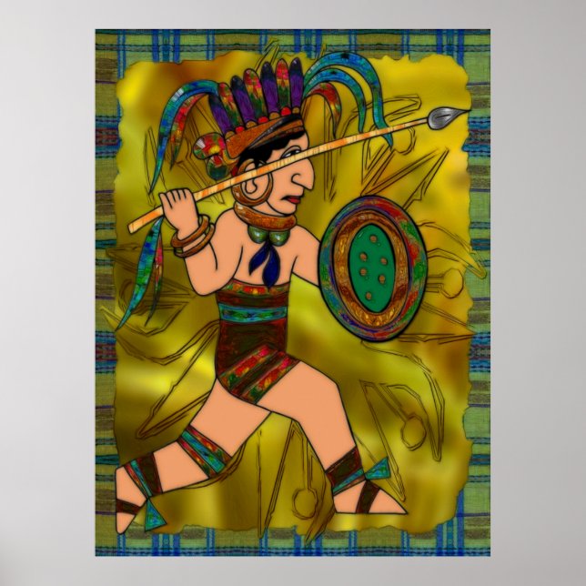 Ancient Warrior Native American Poster (Framsidan)