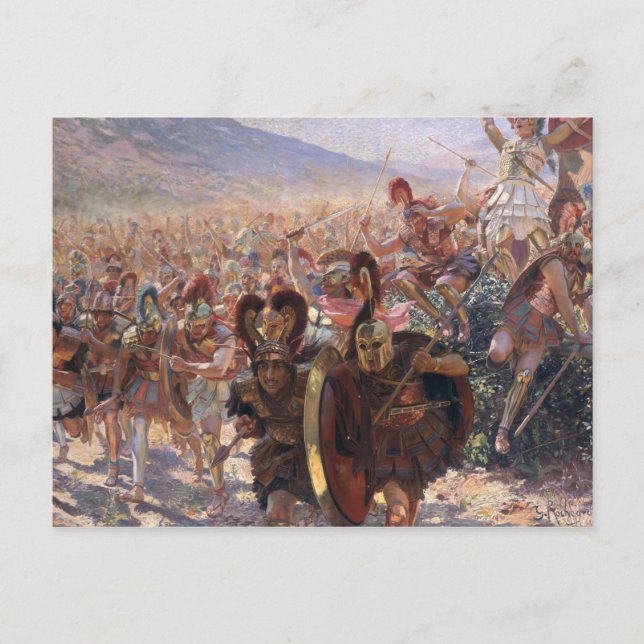 Ancient Warriors Vykort (Framsida)