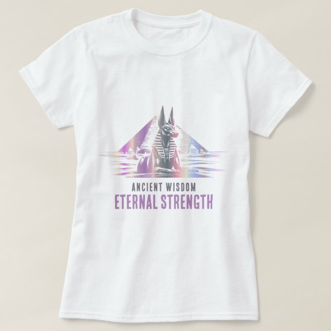 Ancient Wisdom, Eternal Strength - metallic T Shirt (Design framsida)
