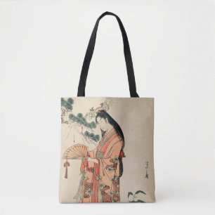 Ancient Wood Teckning av japanska kvinnor Tygkasse