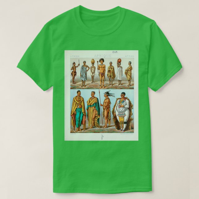 Ancienta afrikanska stamstammar mode och tillbehör t shirt (Design framsida)