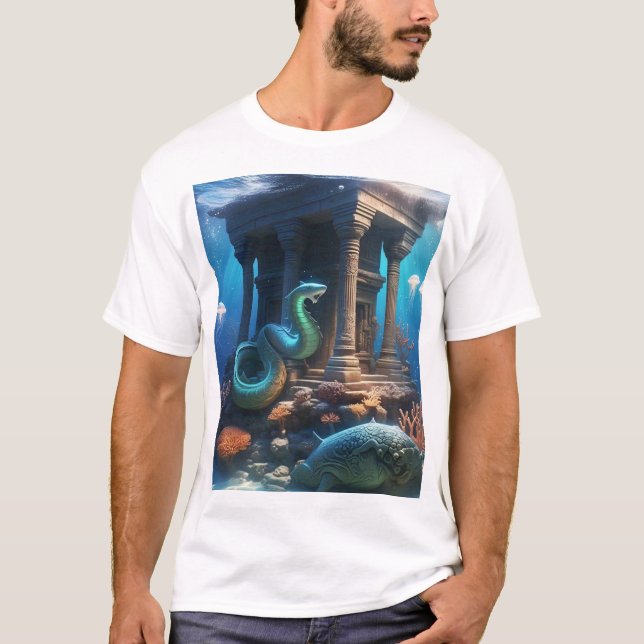 🌊 | Ancienta djup som väcker 🐚 ✨ T Shirt (Framsida)