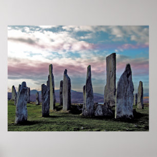 Ancienta stenar under Pagan Himlar Poster Skriv ut