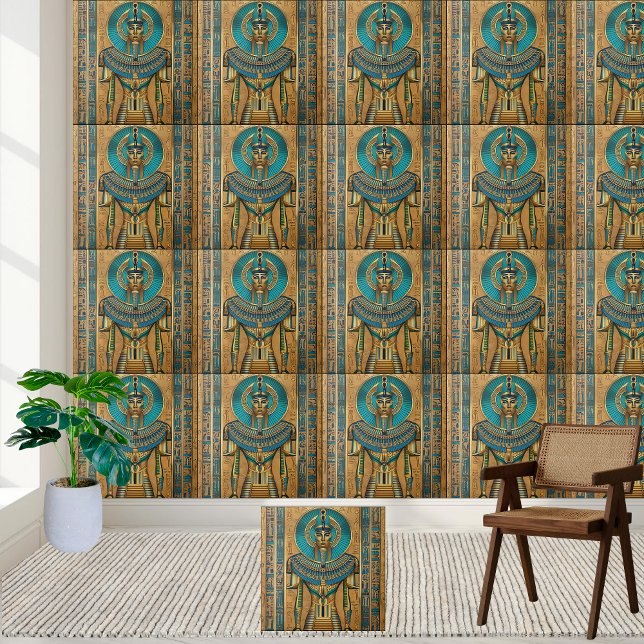 Anciska egyptiska faraoh Tile Kakelplatta (Ancient Egyptian Pharaoh Tile)