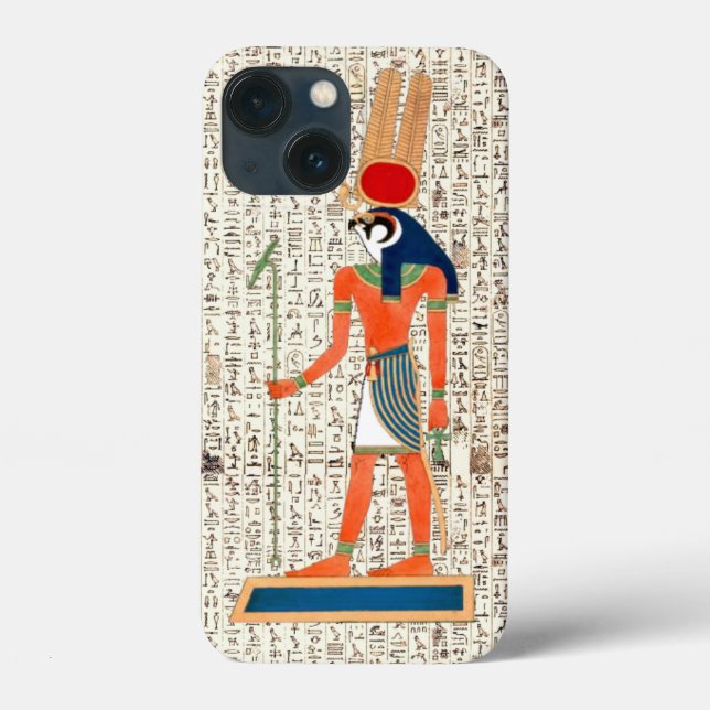 Anciska egyptiska gud Horus Hieroglyphics Design (Baksida)