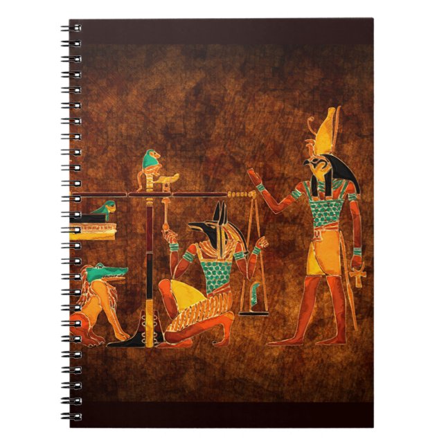Anciska egyptiska gudar anteckningsbok (Framsidan)