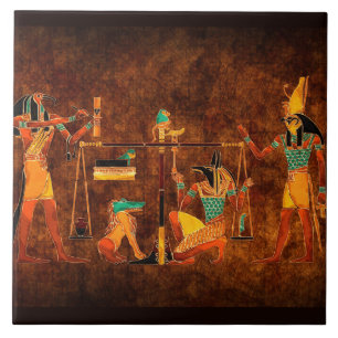 Anciska egyptiska gudar kakelplatta