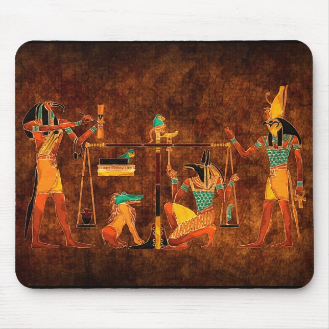 Anciska egyptiska gudar musmatta (Framsidan)