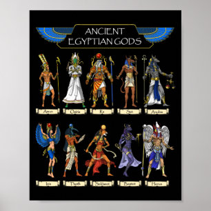 Anciska egyptiska gudar poster