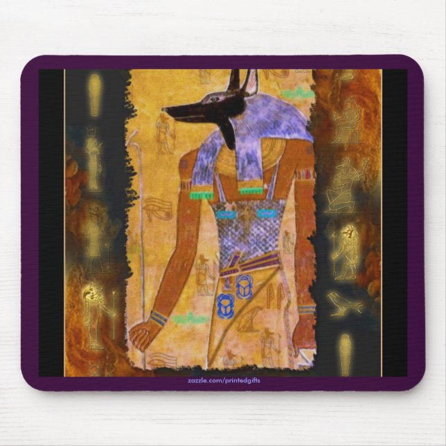 Anciska egyptiska guden Anubis Gift Range Musmatta (Framsidan)