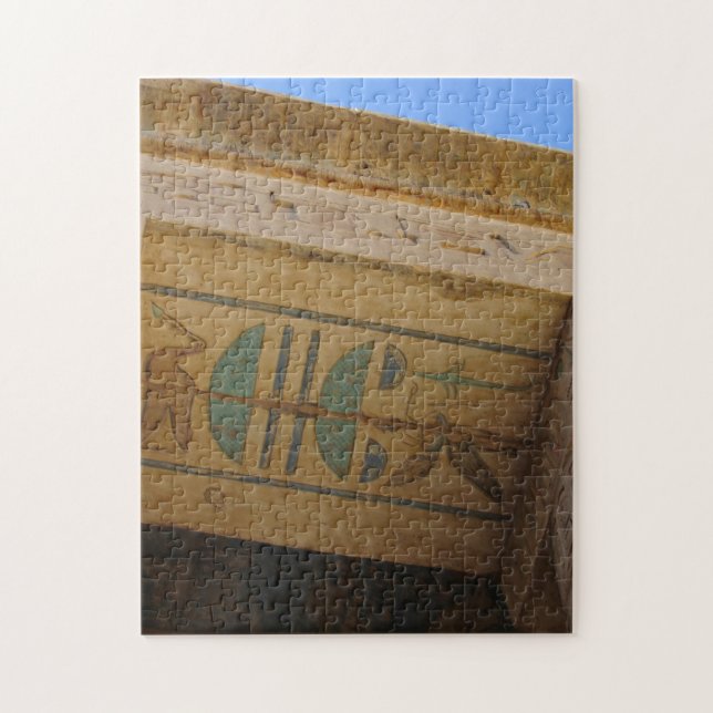 Anciska egyptiska Hieroglyfer Jigszawa Puzzle Pussel (Vertikal)