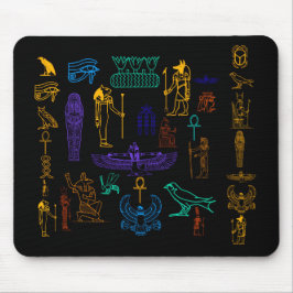 Anciska egyptiska Hieroglyfer Mousepad Musmatta