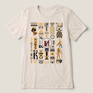 Anciska egyptiska Hieroglyfer T Shirt
