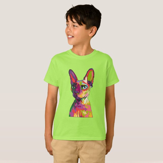 Anciska egyptiska katt t shirt (Hel framsida)