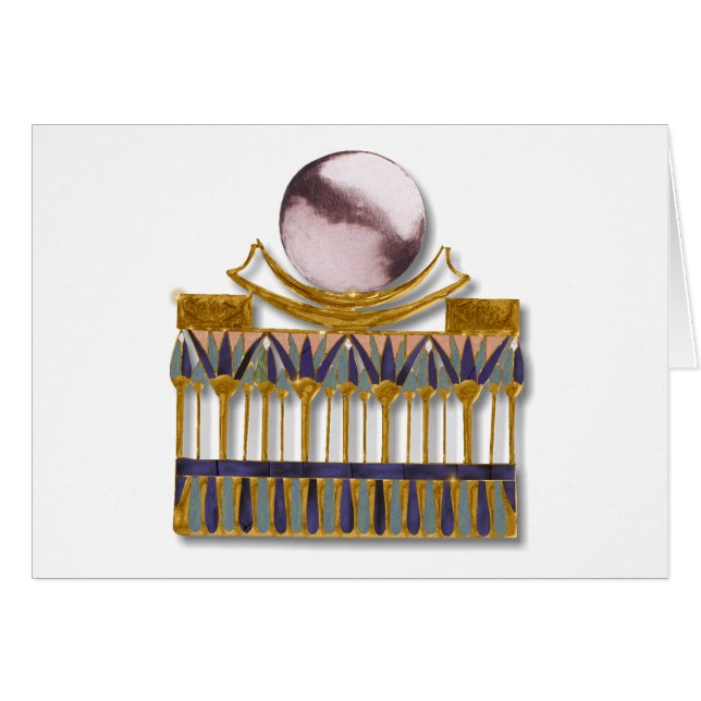 Anciska egyptiska Måne-bilder Hälsningskort (Framsidan Horizontal)