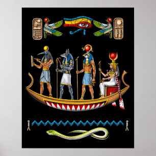 Anciska egyptiska mytologigudar poster