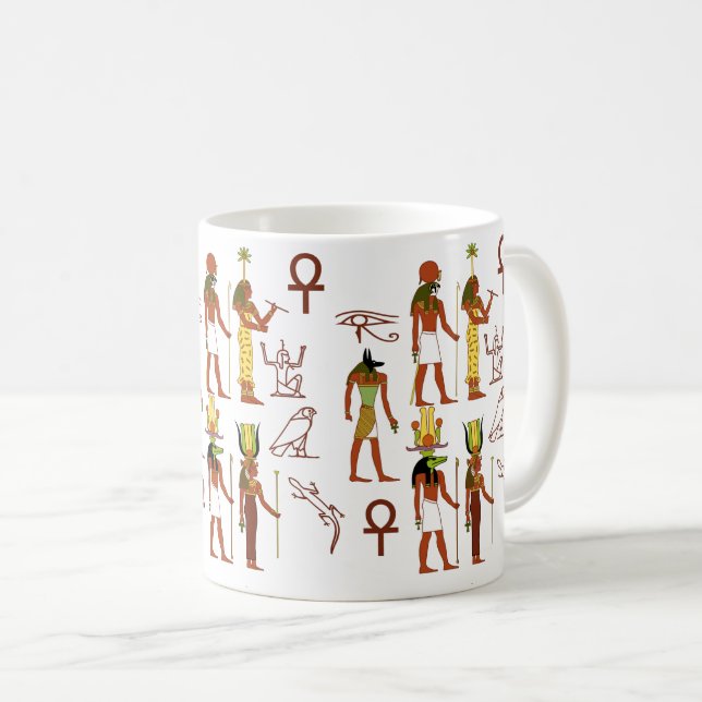 Anciska egyptiska Pantheon Kaffemugg (Framsida höger)
